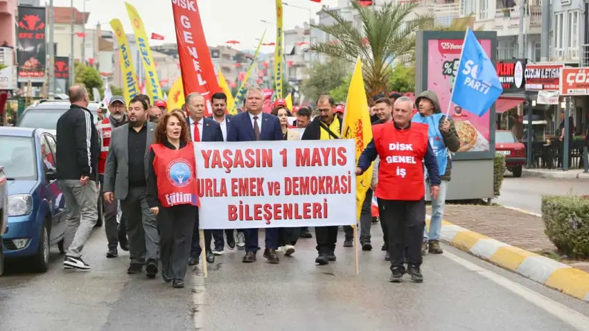 Urla’da 1 Mayıs’ta birlik mesajı: “Emek ve adalet için omuz omuza” haberinin görseli