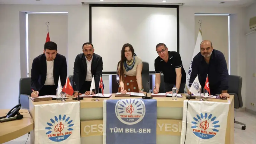 Çeşme Belediyesi, Tüm Bel-Sen ile toplu iş sözleşmesini imzaladı haberinin görseli