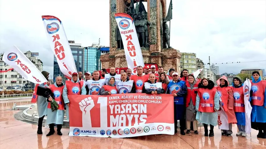 Eğitim-İş 1 Mayıs’ta Türkiye genelinde meydanlardaydı haberinin görseli