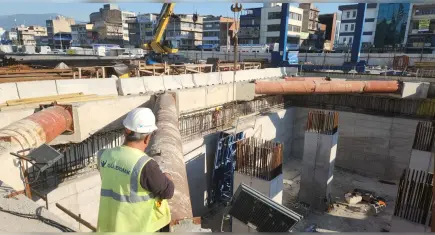Halkapınar Yeraltı Araç Depolama Tesisi hızla ilerliyor