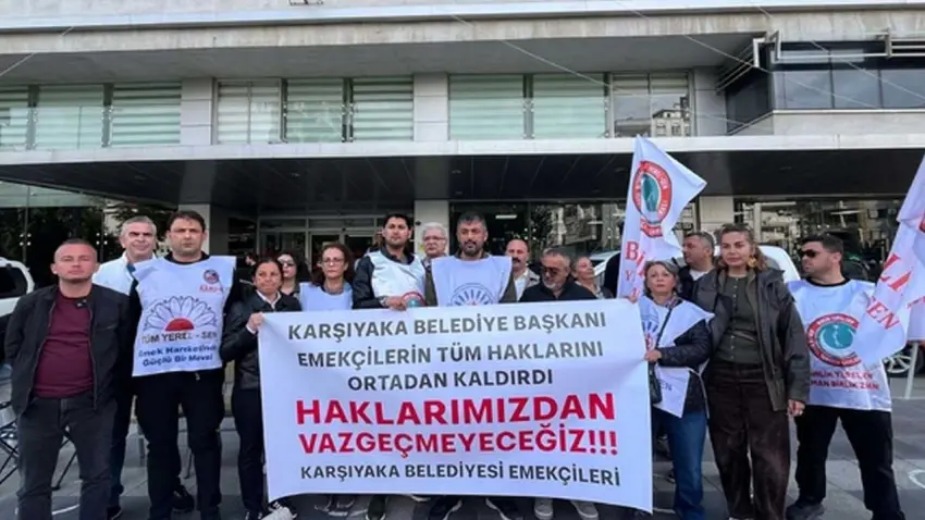 Karşıyaka Belediyesi’nde "Gece Nöbeti" başladı: Memurlar eylemi direnişe çevirdi! haberinin görseli