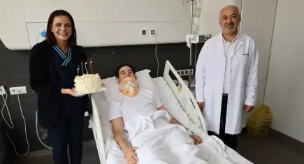 Dikkatli muayene hayat kurtardı: Yeni yaşını hastanede kutladı