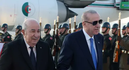 Cumhurbaşkanı Erdoğan, Cezayir Cumhurbaşkanı Tebbun'u karşıladı
