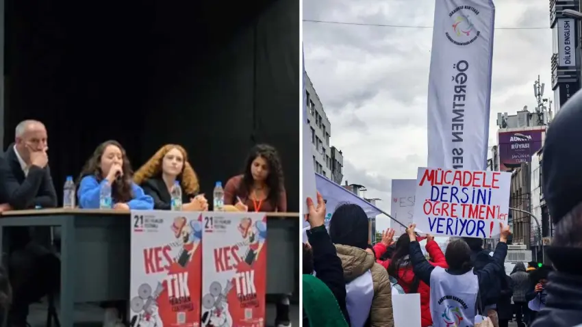 Özel Sektör Öğretmenleri Sendikası’ndan İzmir’de dayanışma ve emek mücadelesi vurgusu haberinin görseli