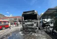 Akaryakıt istasyonunda tanker alev alev yandı
