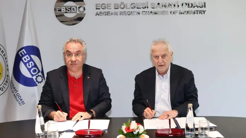 EBSO ile İzmir Demokrasi Üniversitesi iş birliği protokolü imzaladı haberinin görseli