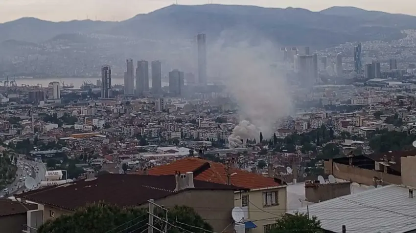 Konak'ta yangın paniği! haberinin görseli