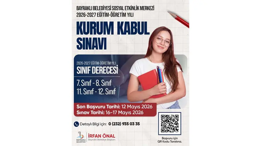 Bayraklı Belediyesi’nden öğrencilere ücretsiz eğitim desteği haberinin görseli