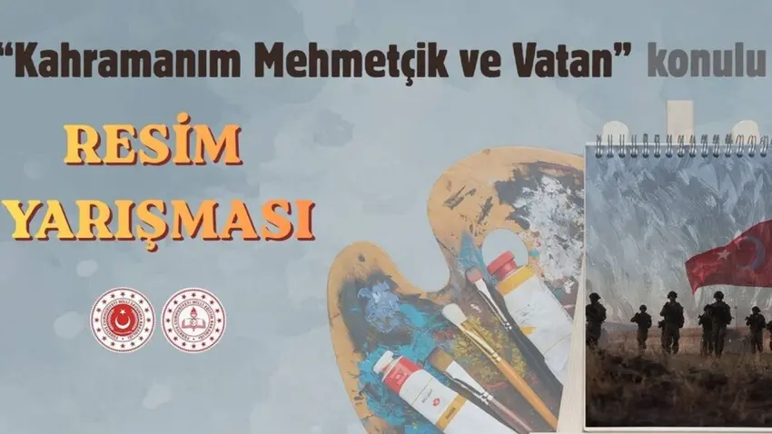 MEB ve MSB'den anlamlı iş birliği: "Kahramanım Mehmetçik ve Vatan" resim yarışması haberinin görseli
