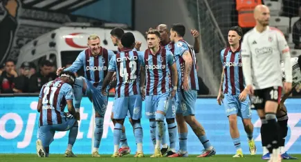 Trabzonspor Beşiktaş’ı İstanbul’da Muçi ile yıktı: Dev derbide Karadeniz fırtınası!