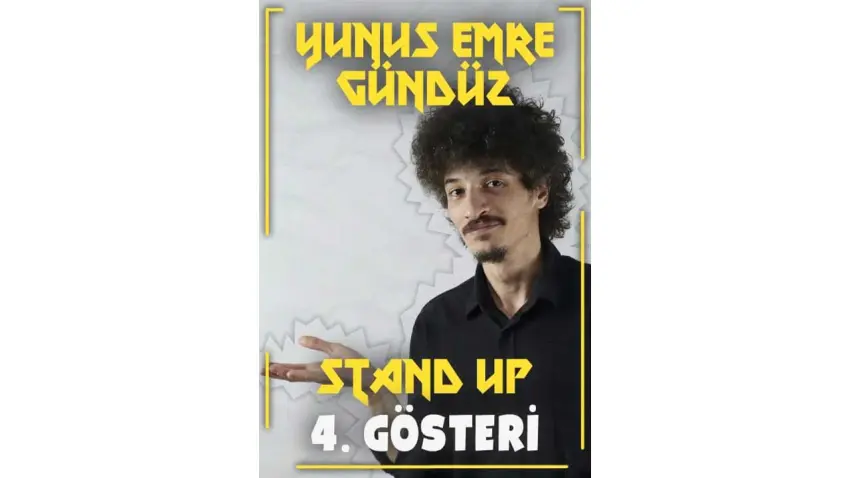 Yunus Emre Gündüz, 4. stand-up gösterisiyle Buca’da sahne alacak haberinin görseli