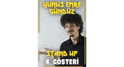 Yunus Emre Gündüz, 4. stand-up gösterisiyle Buca’da sahne alacak