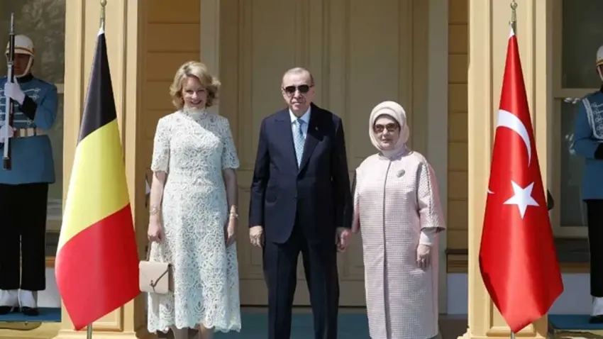 Cumhurbaşkanı Erdoğan, Belçika Kraliçesi Mathilde'yi kabul etti