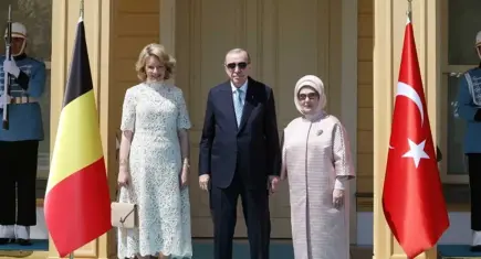Cumhurbaşkanı Erdoğan, Belçika Kraliçesi Mathilde'yi kabul etti