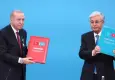 Cumhurbaşkanı Erdoğan'a Kazakistan'da "Hoca Ahmet Yesevi Nişanı" takdim edildi