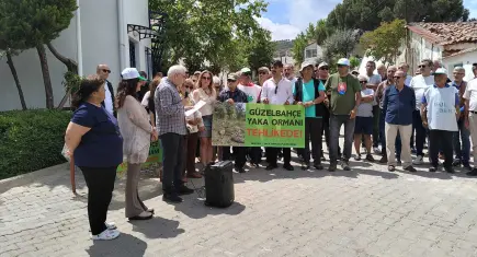 Güzelbahçe’de Yaka Ormanı tepkisi: Asırlık çamlar rant uğruna yok ediliyor