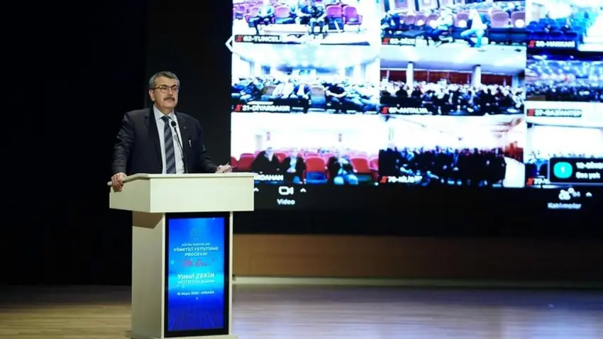 Eğitim Kurumları Yönetici Yetiştirme Programı için ilk ders Bakan Tekin’den haberinin görseli