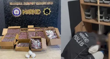 İstanbul’da yasaklı madde operasyonu: 560 bin hap ve 3 kilogram metamfetamin ele geçirildi