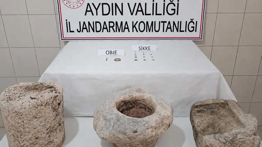 Aydın’da 'Anadolu Mirası' operasyonu: Antik kentlerin çevresinde Roma dönemi eserleri ele geçirildi! haberinin görseli