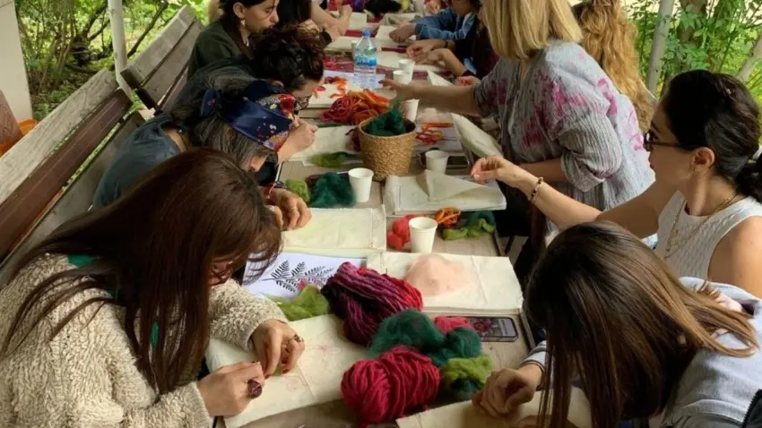 Botanik ve Sanat EÜ’de keçe workshopunda buluştu haberinin görseli