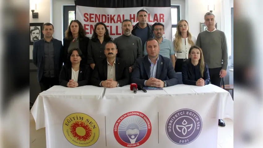 Eğitim sendikalarından ortak çıkış: Sendikal haklar engellenemez haberinin görseli