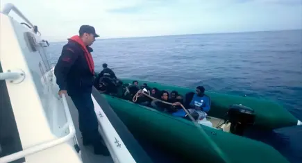 İzmir açıklarında göçmen hareketliliği