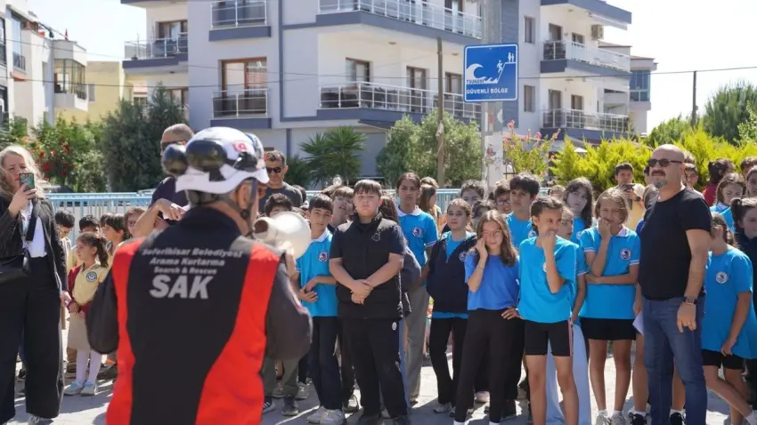 Seferihisar’da deprem ve tsunami tatbikatı haberinin görseli