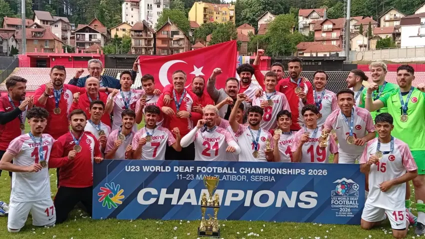 İşitme engelli milliler dünya şampiyonu oldu haberinin görseli