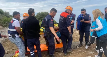 İzmir haber: Menderes’te yüksekten düşen jandarma personeli kurtarıldı