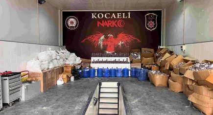 Kocaeli’de dev uyuşturucu operasyonu: Milyonlarca hap ele geçirildi