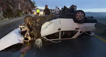 Muğla’da otomobil takla attı: 5 yaralı