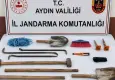Aydın'da kaçak tarihi eser kazısına suçüstü