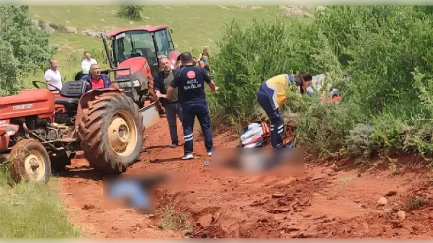 Afyonkarahisar'da traktör kazası baba ve oğlunu canından etti haberinin görseli