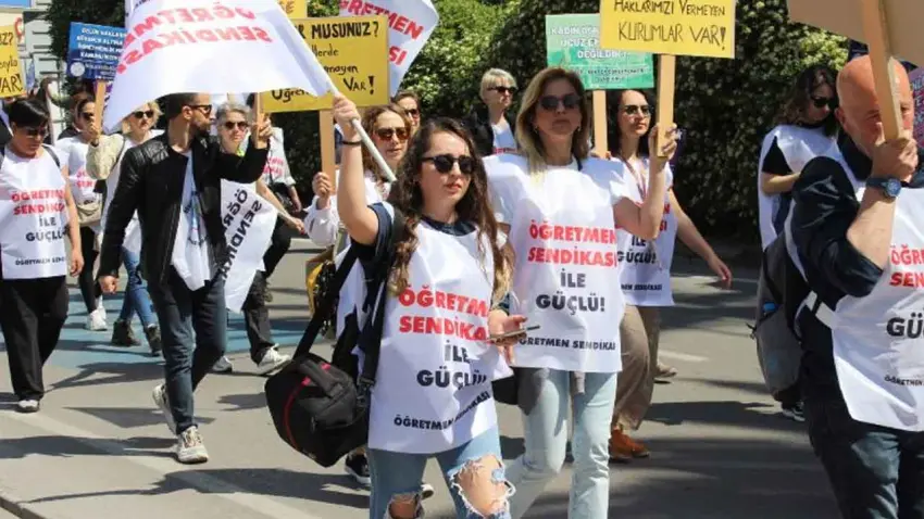 Öğretmenlerden ortak mücadele çağrısı: Sözler tutulsun, öğretmenlik yaşasın haberinin görseli