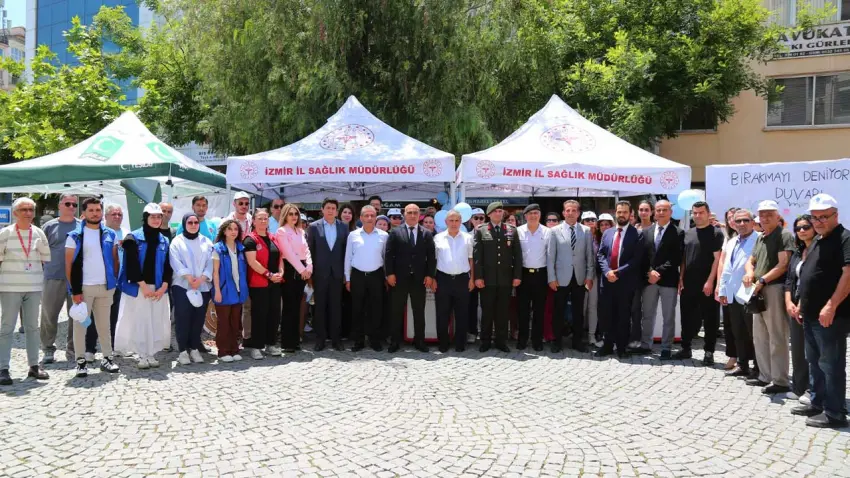 İzmir’de “Tütünsüz Günü” etkinliği düzenlendi haberinin görseli