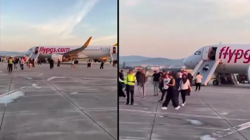 Uçakta panik anları! Taşınabilir şarj cihazı duman çıkardı, yolcular tahliye edildi haberinin görseli