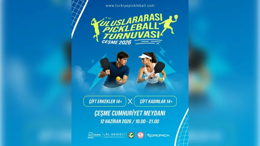 Çeşme’de Pickleball heyecanı: Uluslararası turnuva ve festival peş peşe haberinin görseli