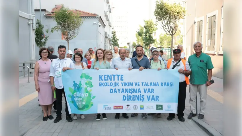 Ekolojik yıkıma karşı Konak’tan ses yükselttiler… Başkan Mutlu: Başka bir dünya yok haberinin görseli