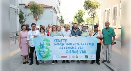 Ekolojik yıkıma karşı Konak’tan ses yükselttiler… Başkan Mutlu: Başka bir dünya yok