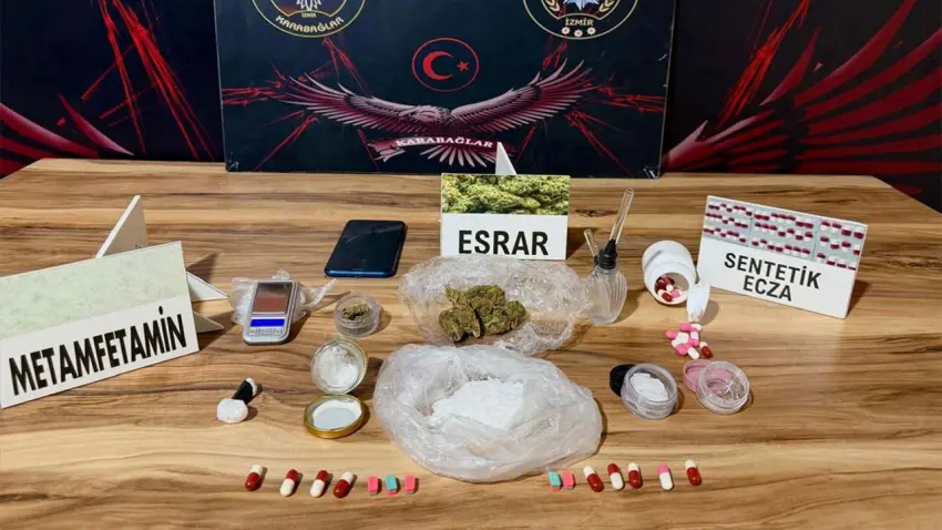 İzmir’de uyuşturucu operasyonu: 3 şüpheli tutuklandı haberinin görseli