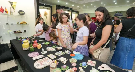 Seramik kursiyerlerinin eserleri beğeni topladı