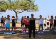 Menderes’te deniz manzarasına karşı pilates keyfi