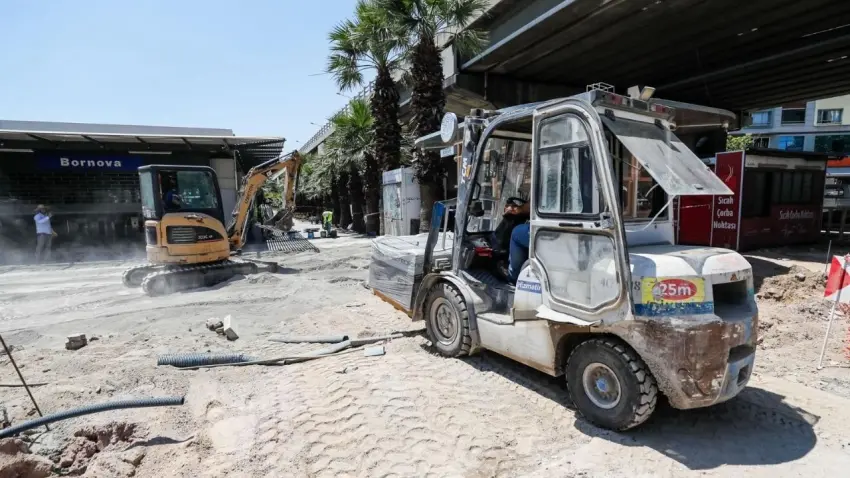 Bornova Aktarma İstasyonu yenileniyor haberinin görseli