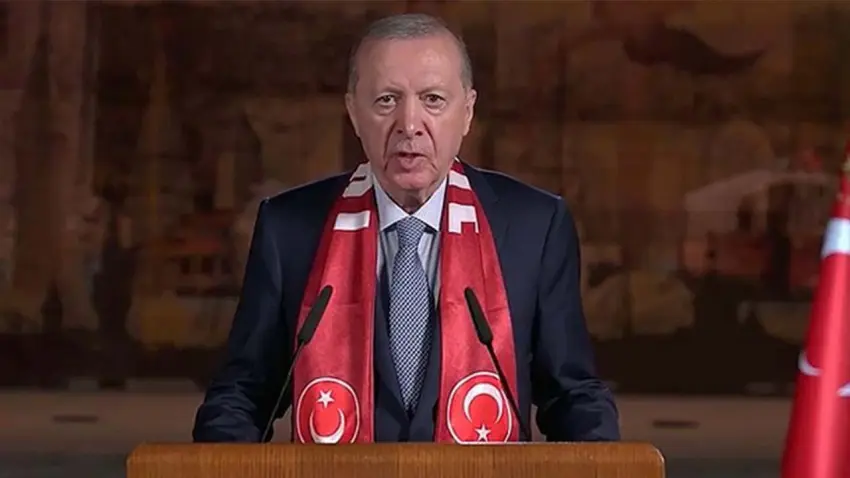 Cumhurbaşkanı Erdoğan'dan A Milli Takım'a destek mesajı haberinin görseli