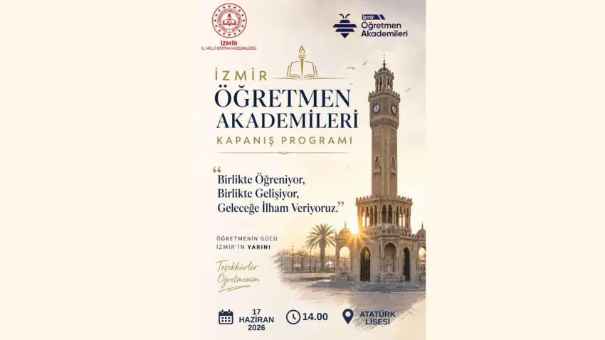 İzmir Öğretmen Akademileri eğitim yılını kapanış programıyla tamamlıyor haberinin görseli