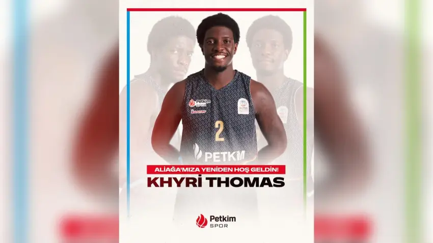 Petkimspor, eski oyuncusu Khyri Thomas’ı yeniden kadrosuna kattı haberinin görseli