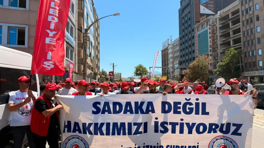 Toplu sözleşmede düğüm: İşçiler alanlara indi haberinin görseli