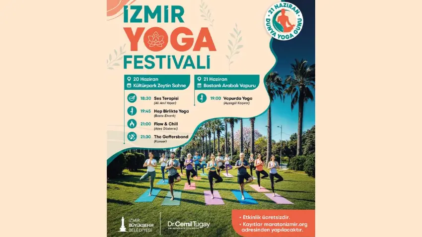 İzmir Yoga Festivali için iki günlük program haberinin görseli