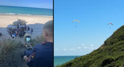 Çatalca’da yamaç paraşütü kayalıklara çarptı: 2 kişi yaralandı