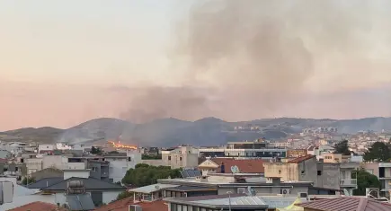 İzmir haber: Seferihisar’da otluk ve makilik alandaki yangın kontrol altına alındı
